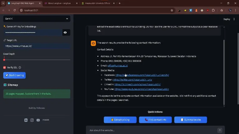 LangGraph RAG Web Agent